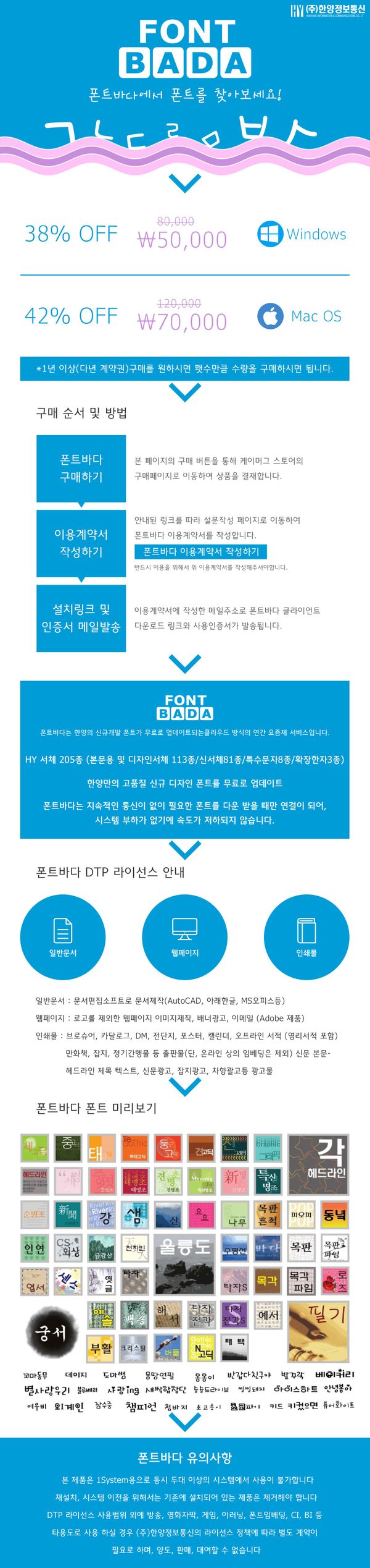 폰트바다 DTP 할인