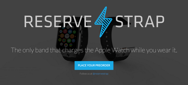 Apple Watch 진단 포트를 이용한 배터리 스트랩 Reserve Strap 발매 예정.