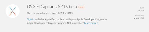OS X El Capitan 10.11.5, iOS 9.3.2의 공개 베타 버전이 공개.