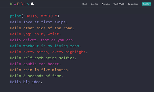 Apple WWDC16, 6월 13일 개최