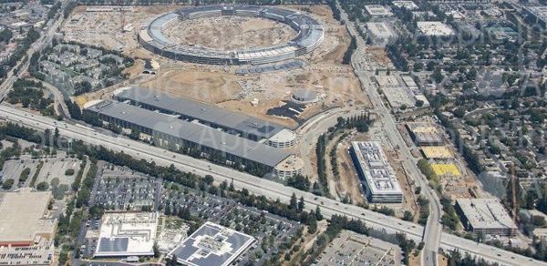 Apple Campus 2 최신 항공 촬영 사진