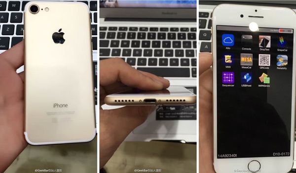 [루머] iPhone 7, 테스트OS 실제 작동 사진과 영상 공개
