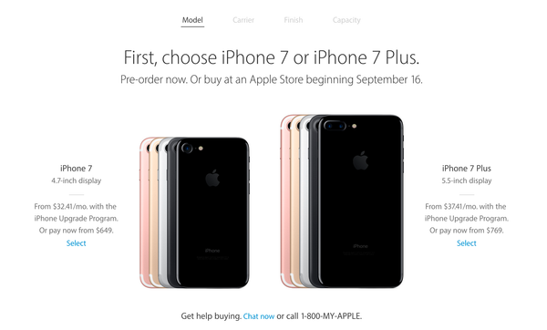 온라인 Apple Store iPhone 7 예약접수