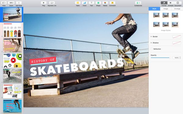 iWork for Mac 업데이트