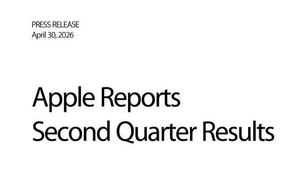 Apple, 2026년 2/4분기 실적 결과 발표