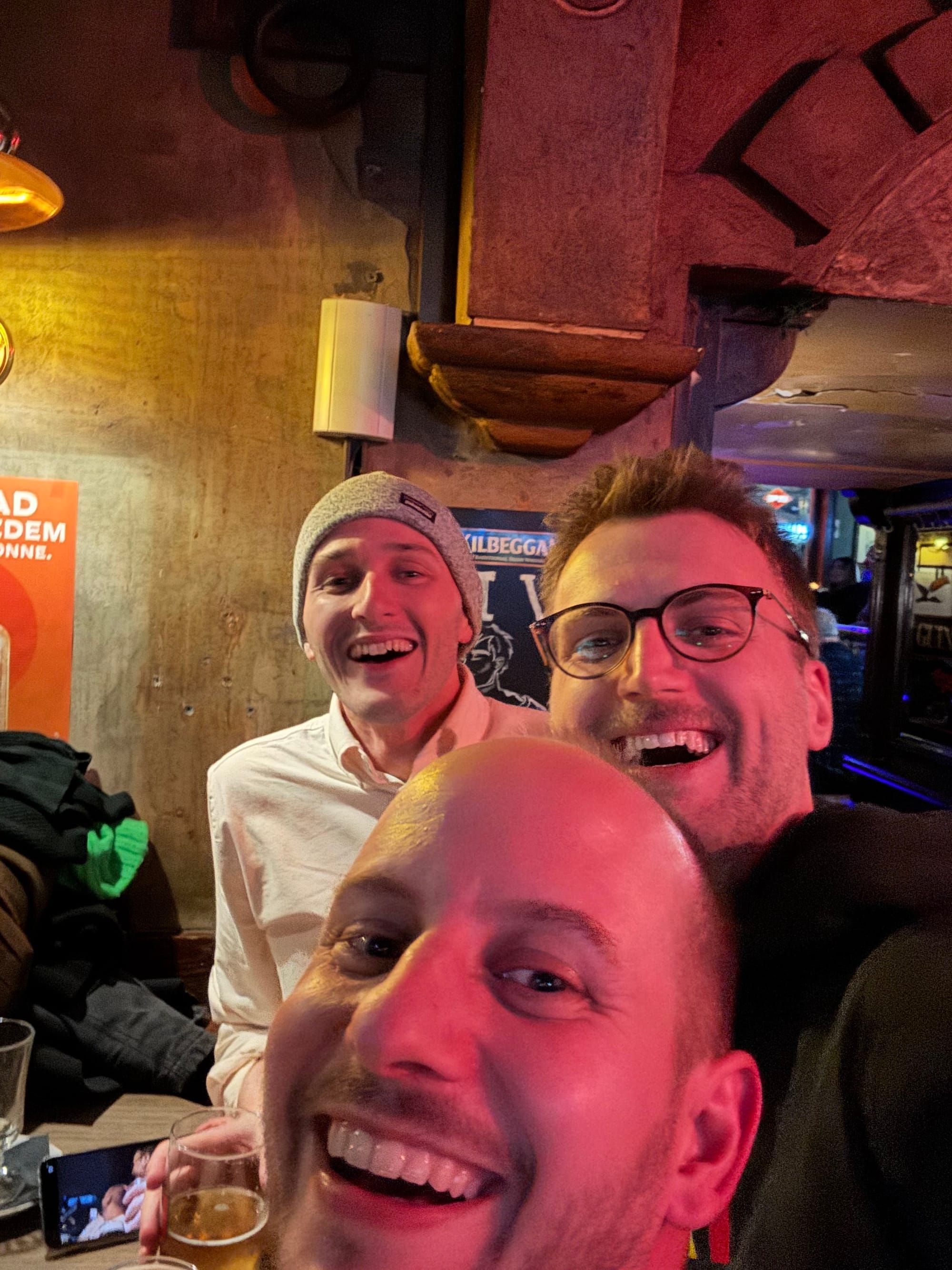 Three of my favourite people wearing big smiles. 😄