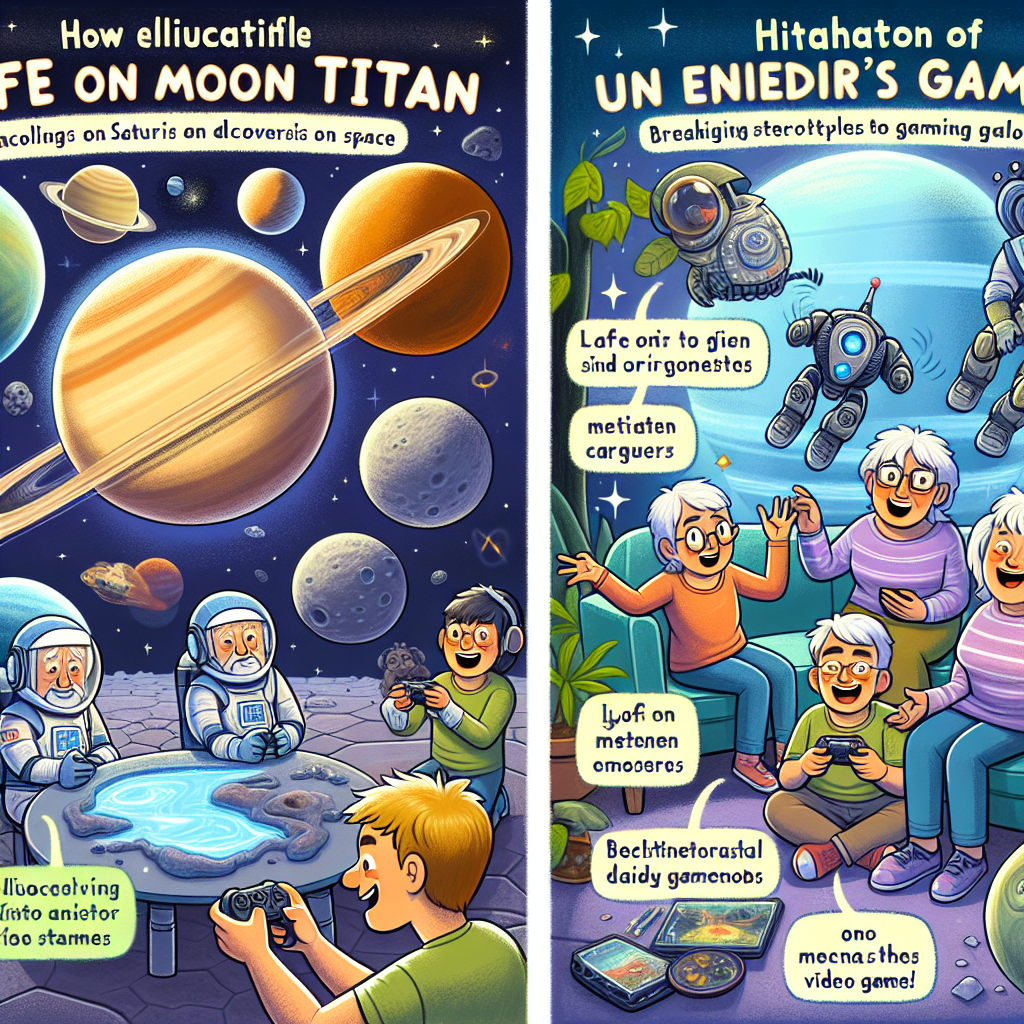 KidsNewsFlash Daily News: From Space Life to Gaming Grandmas: NASA's Titan Discovery and Rising Senior Gamers Make Headlines