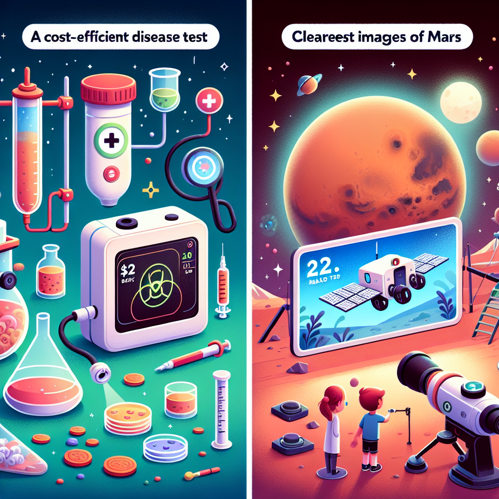KidsNewsFlash Daily News: From Mars to Medicine: Breakthrough $2 Disease Test and Clearest Mars Photos Yet