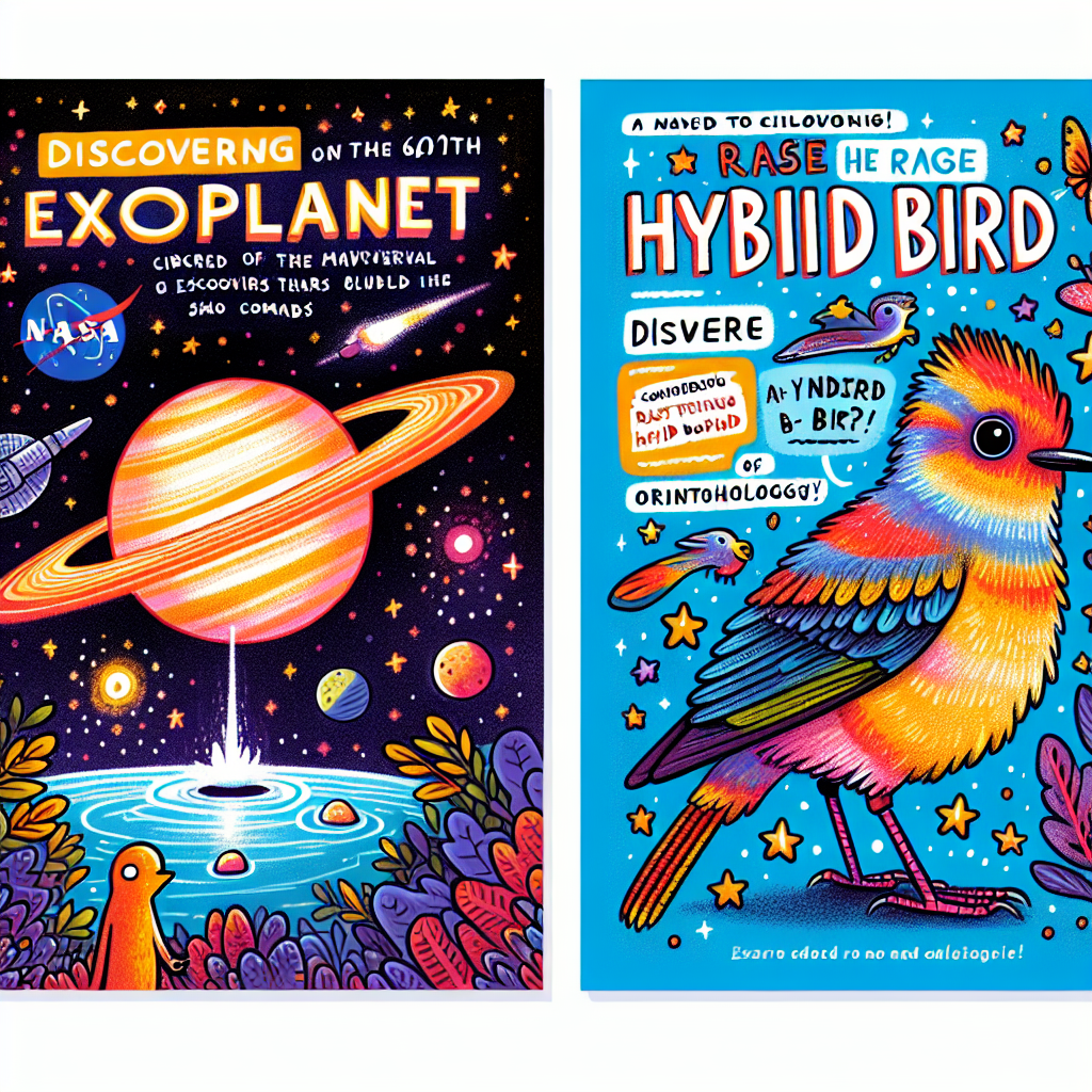 KidsNewsFlash Daily News: From Space to Earth: NASA's 6000th Exoplanet Discovery and Rare Hybrid Bird Spotting Makes Scientific History