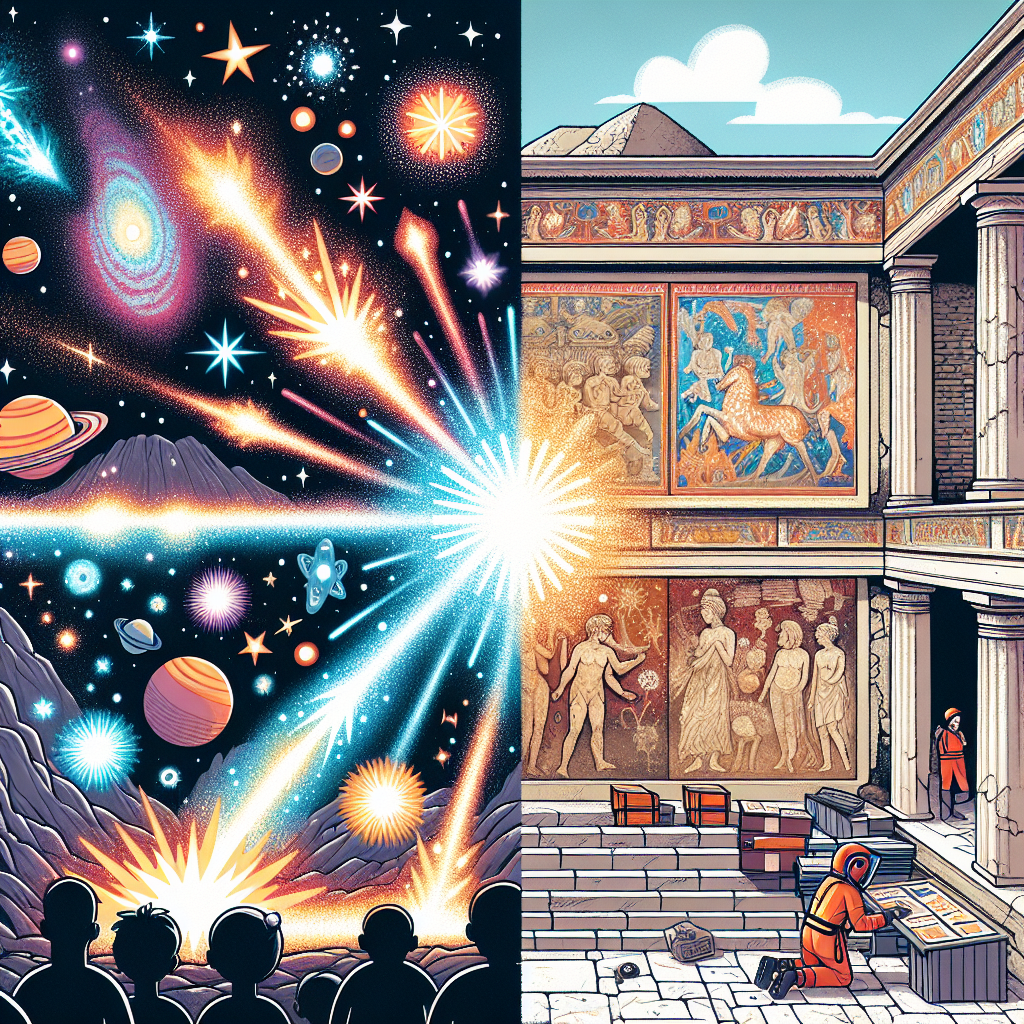 Invisible Explosions from Space and Ancient Frescoes Discovered in Pompeii