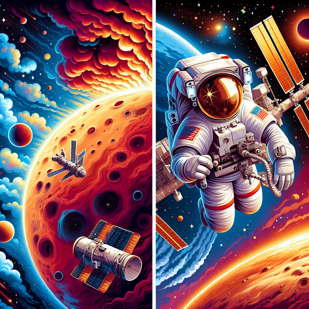 Mars Dust Storms and Exciting Spacewalks at the ISS