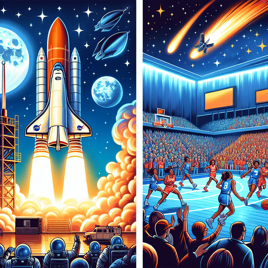 NASA's Artemis 2 Launches to the Moon and Record Crowd at Women's Basketball Game