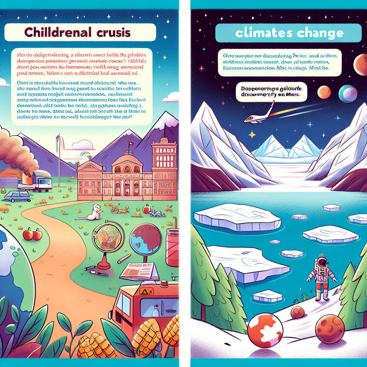 KidsNewsFlash Daily News: Government Food Aid Crisis Looms as Swiss Glaciers Vanish and Mars Discovery Awaits