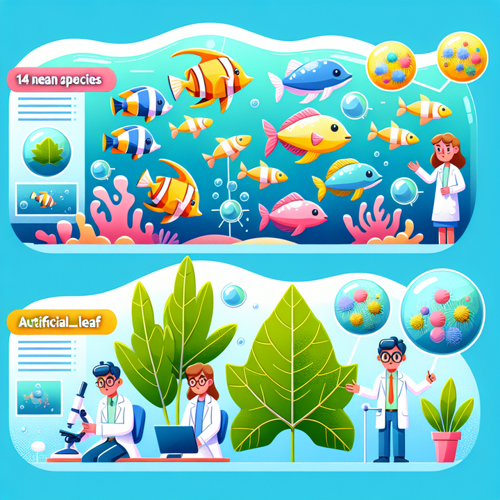 14 New Ocean Species Discovered and Scientists Create Artificial Leaf