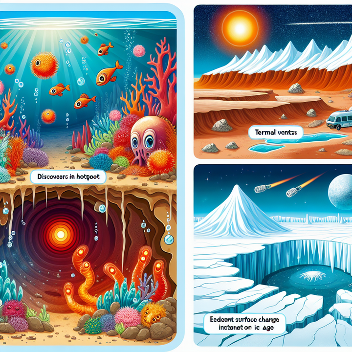 Undersea Hotspot Discovered and Evidence of Recent Ice Age on Mars
