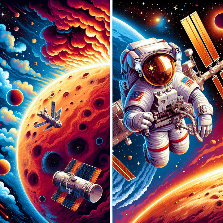 Mars Dust Storms and Exciting Spacewalks at the ISS