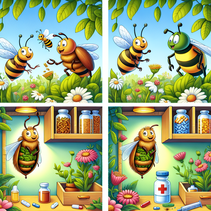 Beetle Larvae Trick Bees and Plants Become Mini-Pharmacies