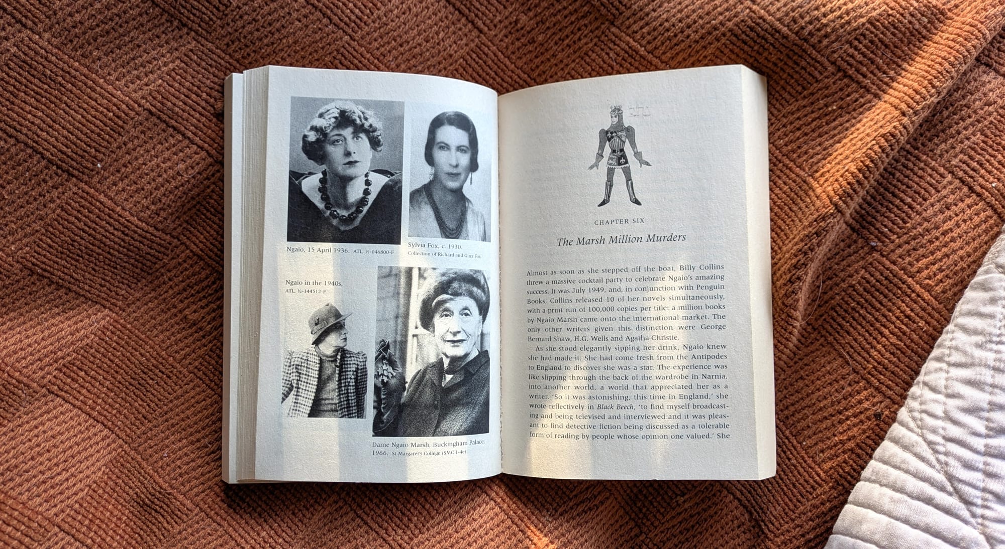 Some images of Ngaio Marsh throughout her life, as seen in Joanne Drayton's biography Ngaio Marsh: Her Life in Crime.