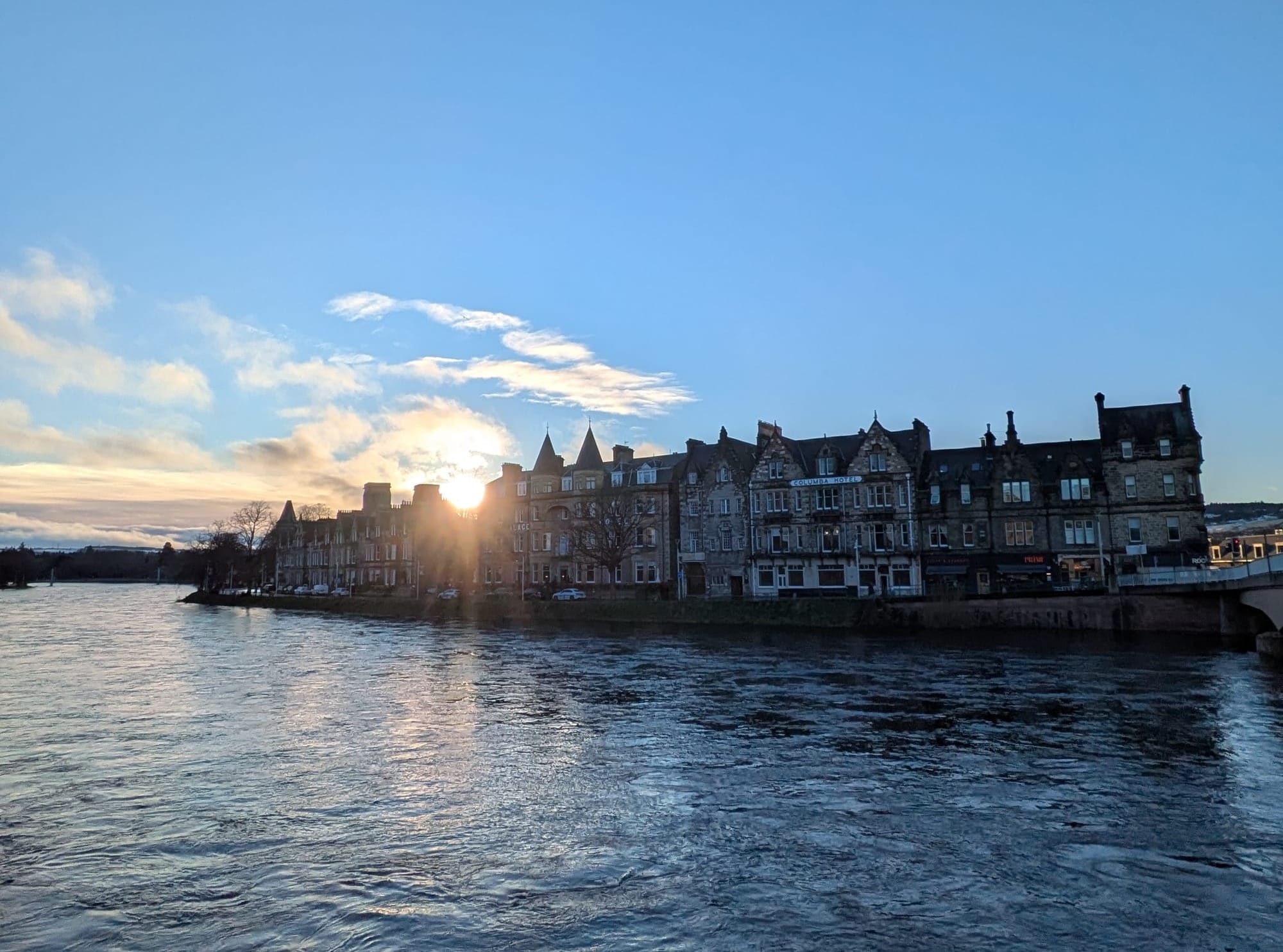 The River Ness in all its almost-flooded January glory.