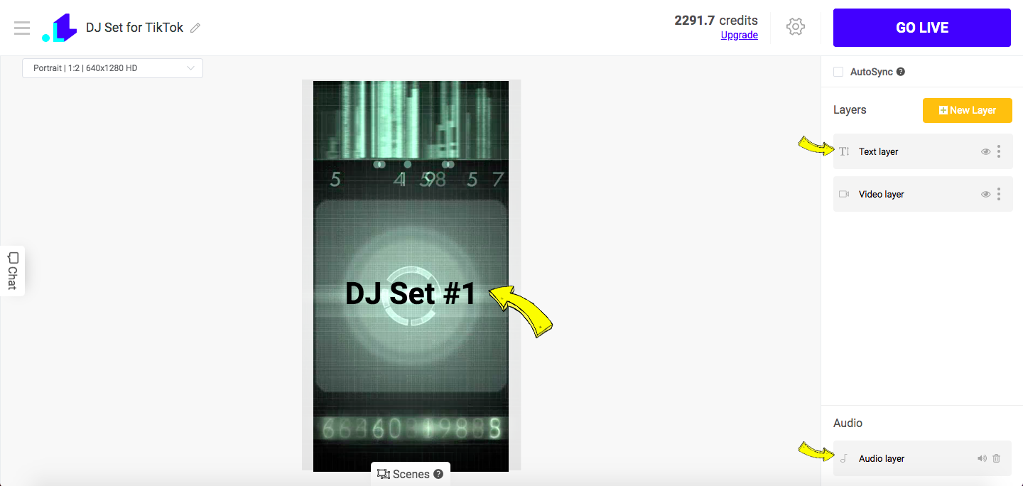 DJ set on TikTok Live