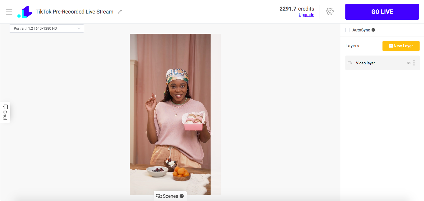 Streaming Pre-recorded video to TikTok