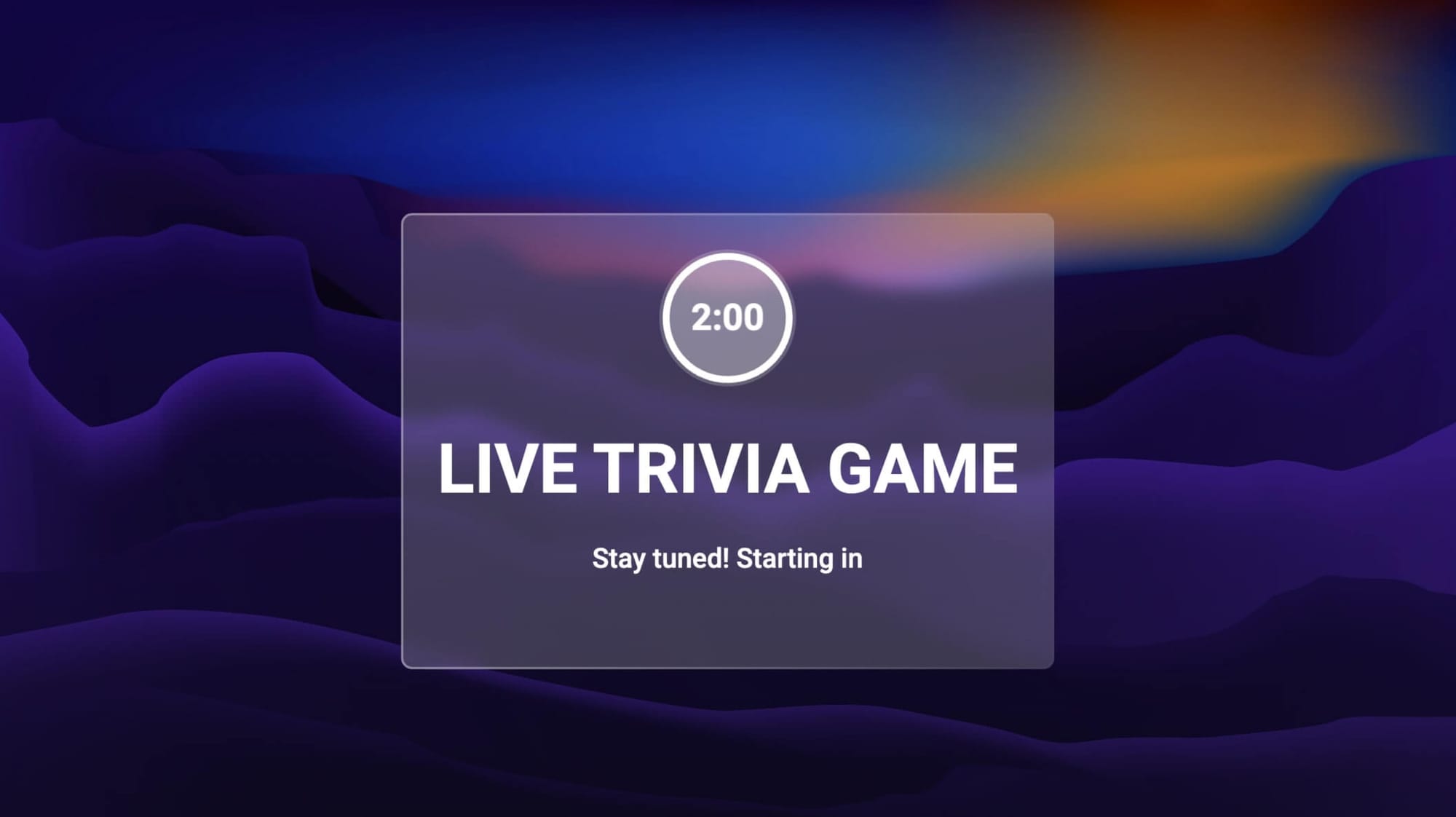 Timer Screen