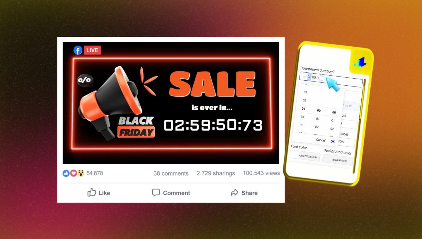 How to publish a Countdown on Facebook in 2025?