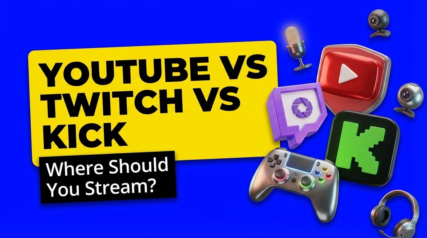 YouTube vs Twitch vs Kick: Where Should You Stream in 2026?