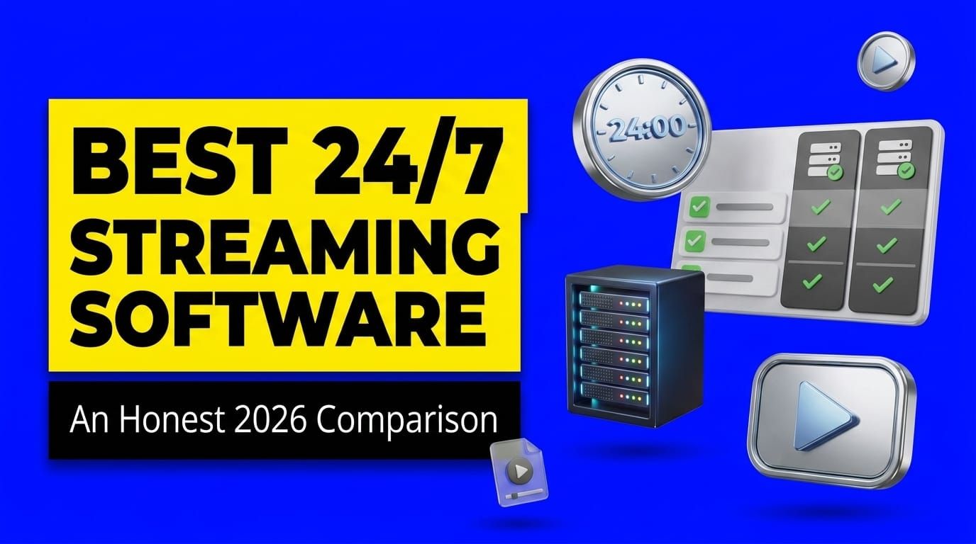 Best 24/7 Live Streaming Software in 2026 (Honest Comparison)