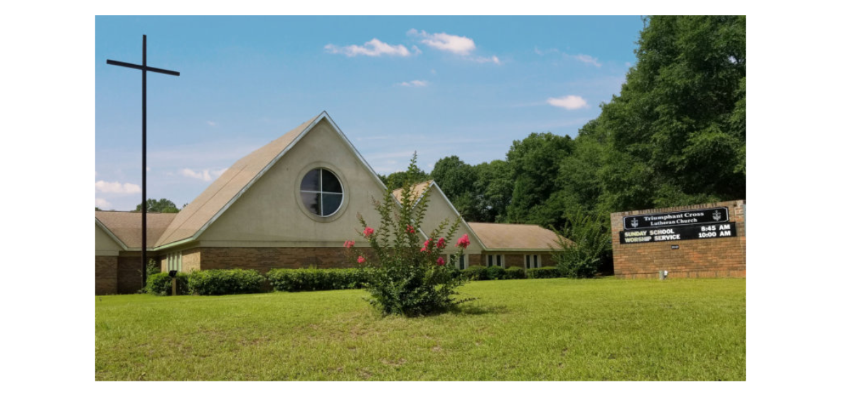 Street view of Triumphant Cross Lutheran Church, Dothan AL