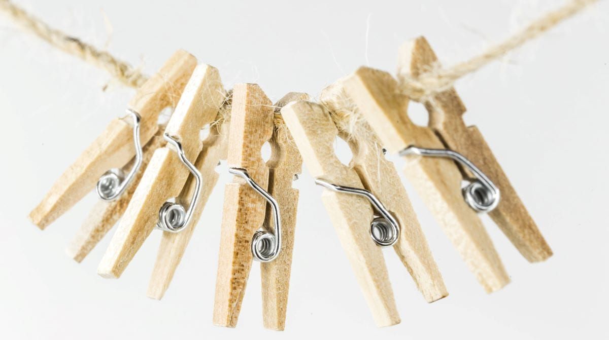 Clothes Pegs and Elastic