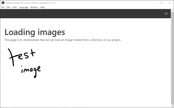 How to load images in Electron applications