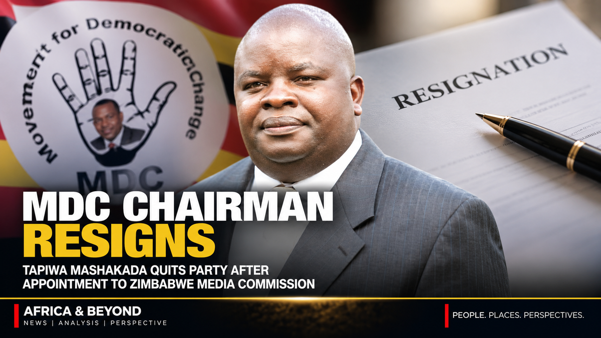 MDC National Chairman Tapiwa Mashakada Resigns After Appointment to Zimbabwe Media Commission