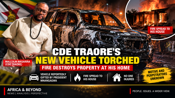 Cde (Traore) Malcolm Masarira Says New Vehicle Was Torched, Fire Spread to His Home