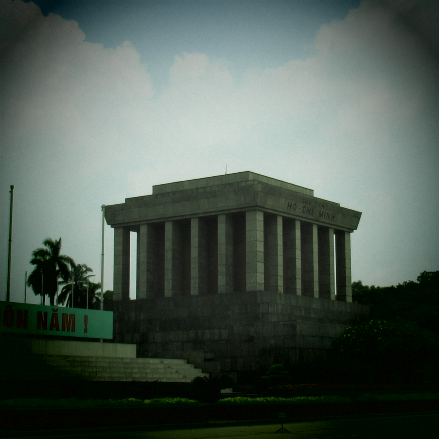 at Ho Chi Minh's tomb