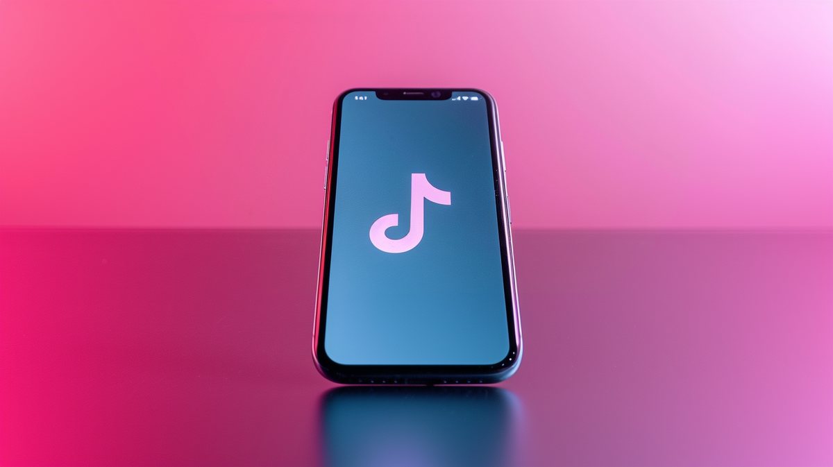 A smart phone with the TikTok prominently displayed on the screen