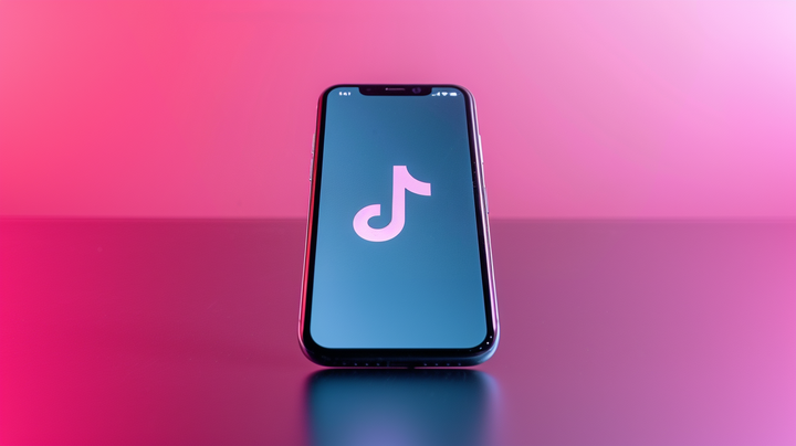 A smart phone with the TikTok prominently displayed on the screen