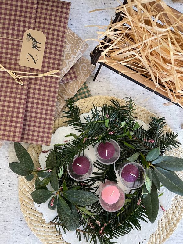 Advent wreath DIY kit