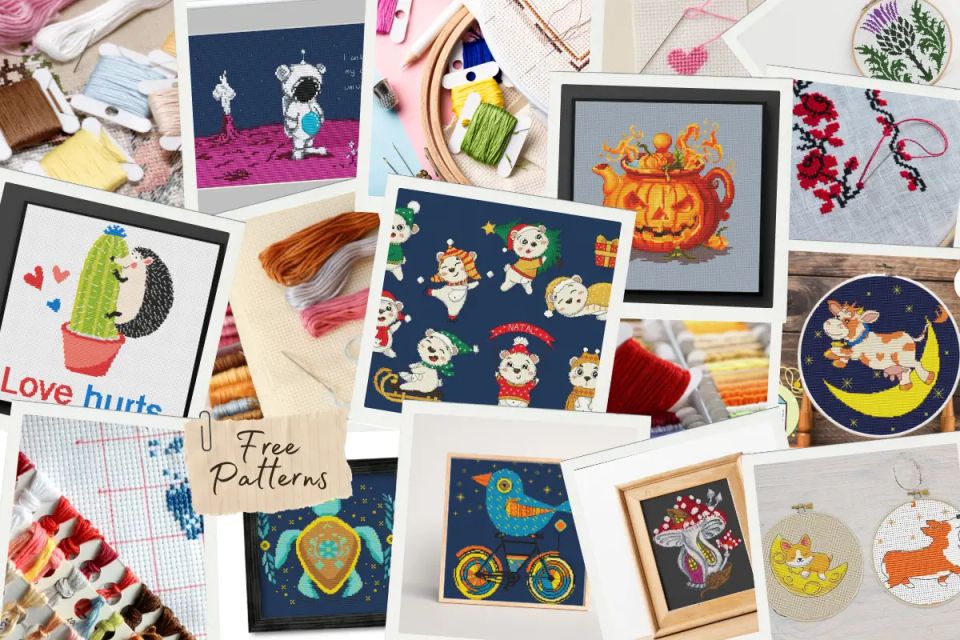 Free Cross Stitch Patterns – 20+ Beautiful PDF Designs | hooh.la