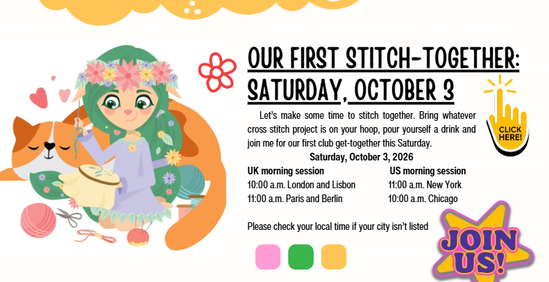 Our First Stitch-Together: Saturday, October 3