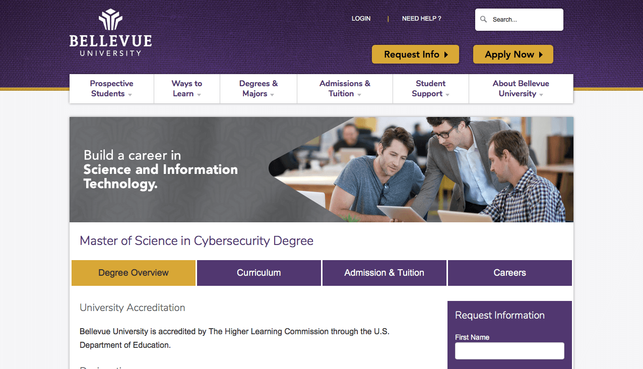 Máster Ciberseguridad Bellevue