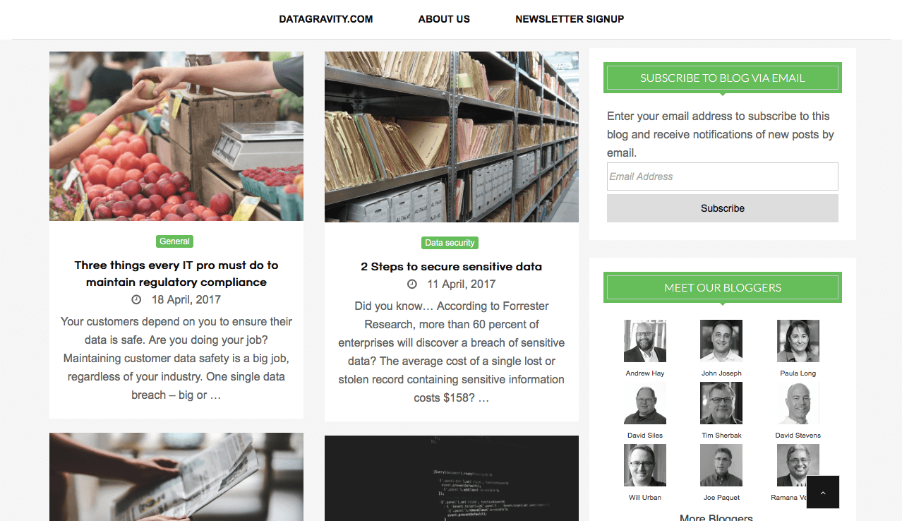 Blog Seguridad Data Gravity