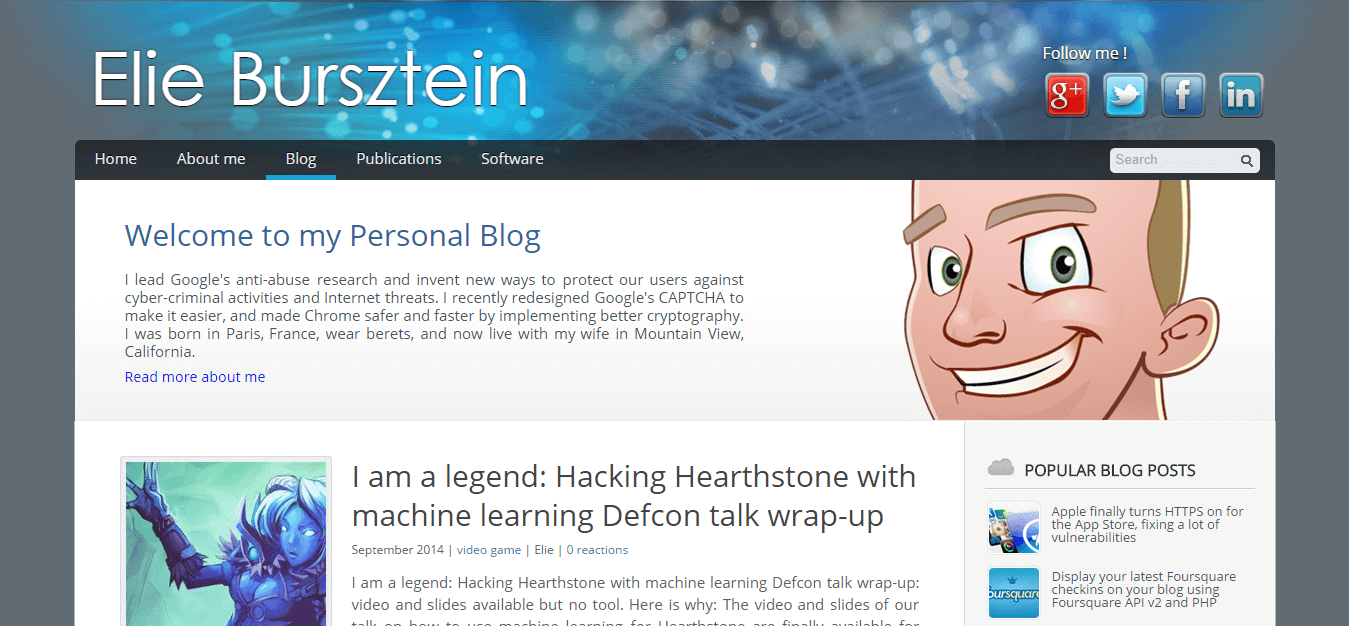 Blog Seguridad Elie Bursztein