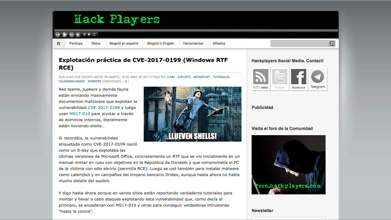 Blog Seguridad HackPlayers