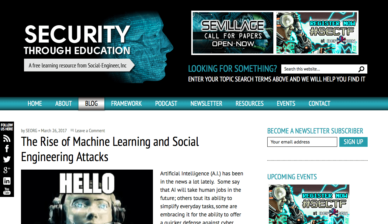 Blog Seguridad Security Through Education