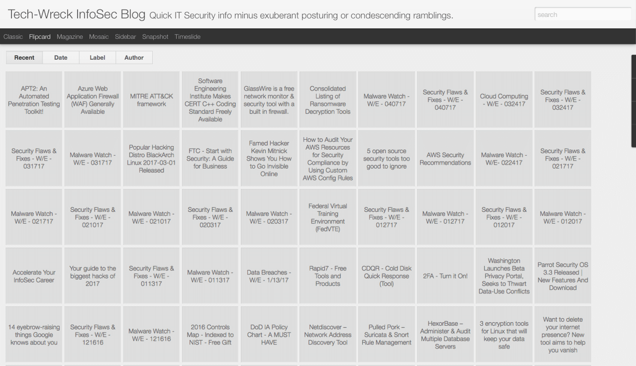 Blog Seguridad Tech Wreck InfoSec