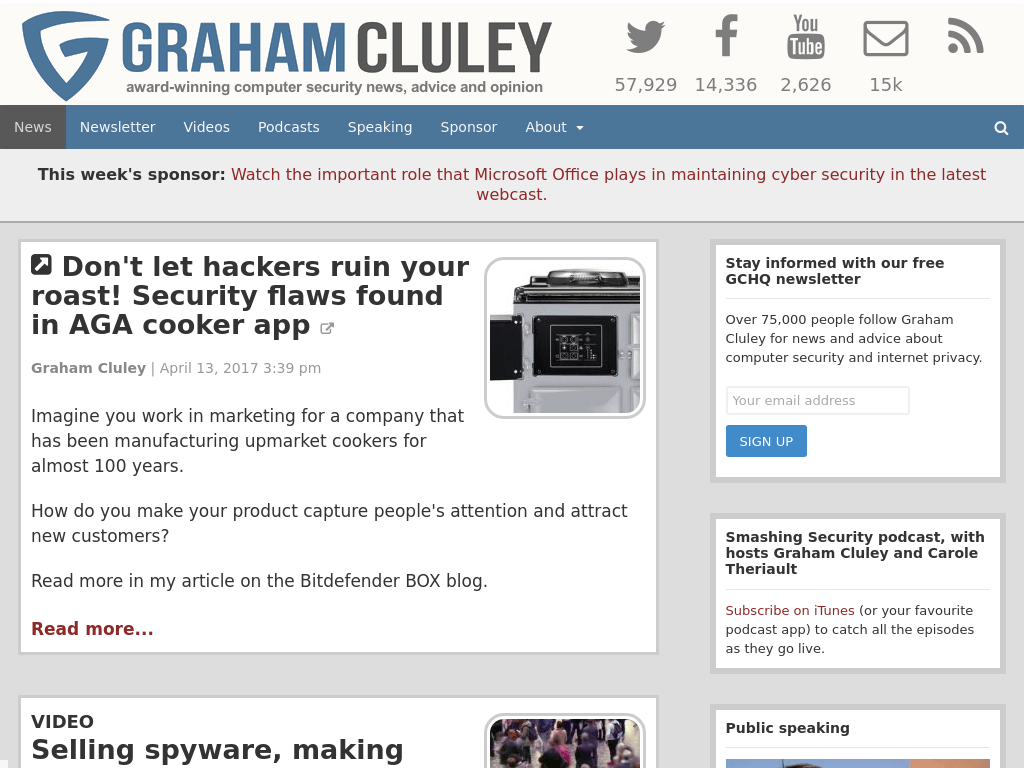 Blog Seguridad Graham Cluley