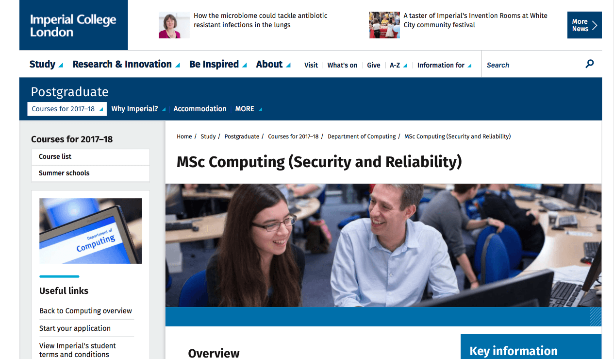 Master en Ciberseguridad Universidad Imperial College