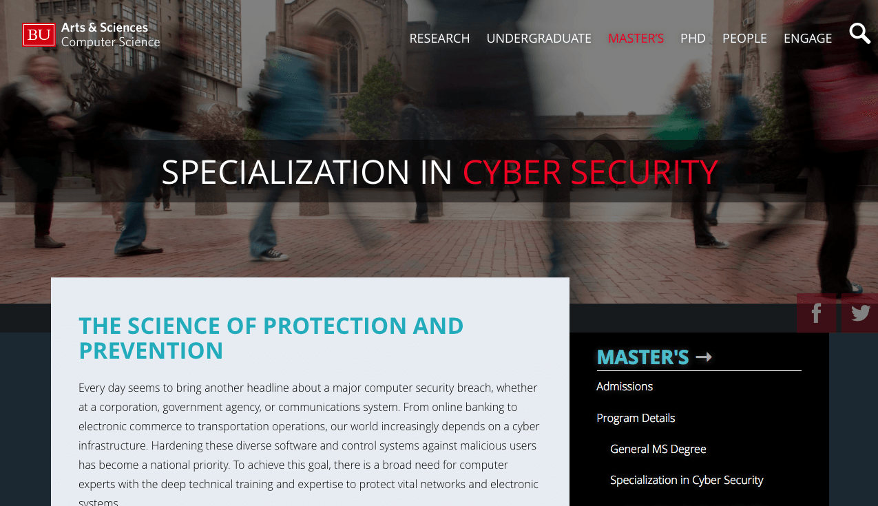 Master Ciberseguridad Universidad de Boston
