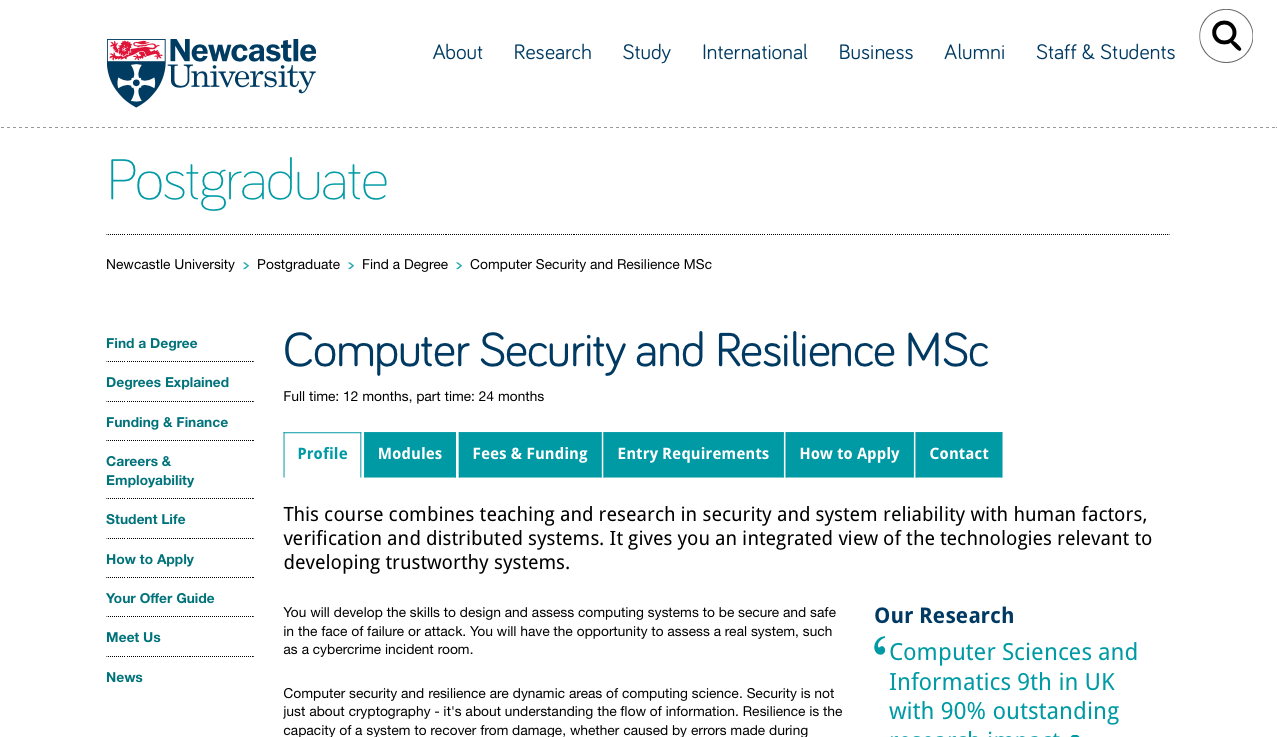 Máster Ciberseguridad Newcastle